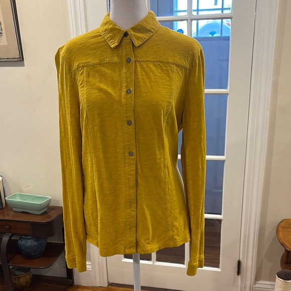 Boden Gold Long Sleeve Button Down Shirt - Picture 1 of 10